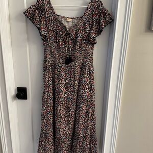 Tory Burch Multicolor Floral Dress, Size Medium